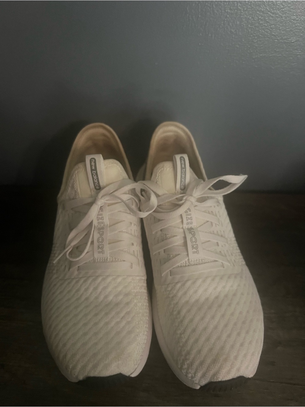 New Balance Men's Cream ZEPRORT Knit Sneakers
